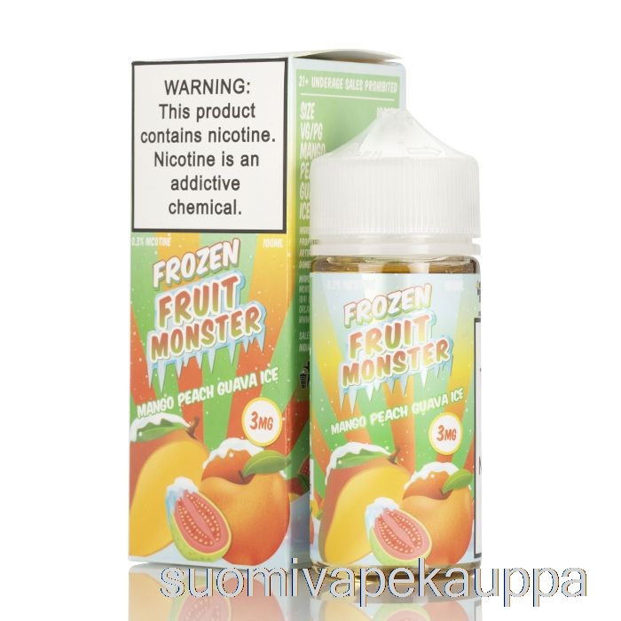 Vape Netistä Jää Mango Persikka Guava - Jäädytetty Hedelmähirviö - 100ml 3mg